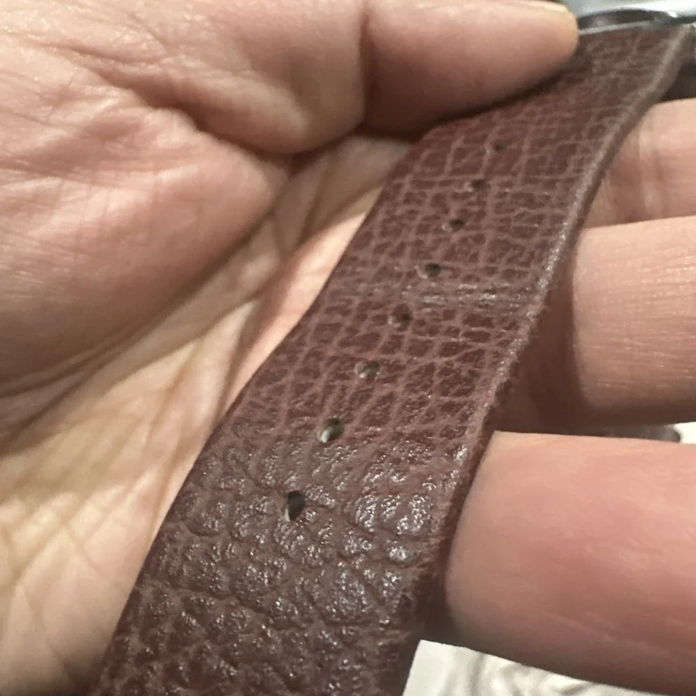 Working Kenneth Cole NY 43mm Brown Leather Band Fit 8in KC-1338BNIP Mens Watch‎